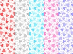 Playtime Flannel Basics F10693 Hearts 1 Yard Bundle Maywood Studio
